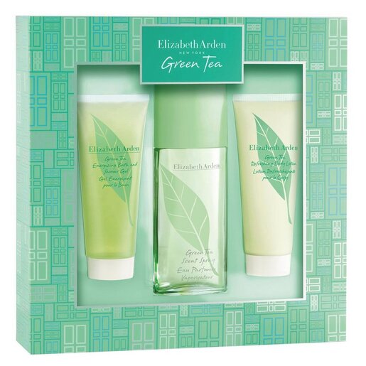Elizabeth Arden Green Tea 3 Piece Set - EDP 100 ml - Body Lotion 100 ml - Shower Gel 100 ml, ženski poklon set