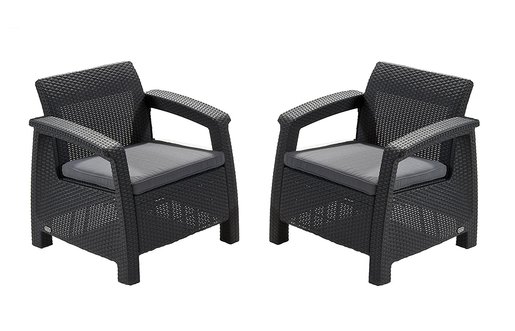 ALLIBERT garnitura ratan CORFU, 4/1 - Siva*R_ambalaža_TPNJ