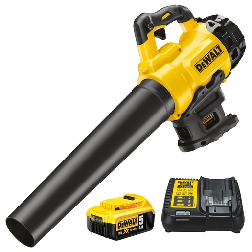 DEWALT akumulatorski puhač lišća DCM562P1 - 18 V u setu sa baterijom 5.0 Ah + punjač
