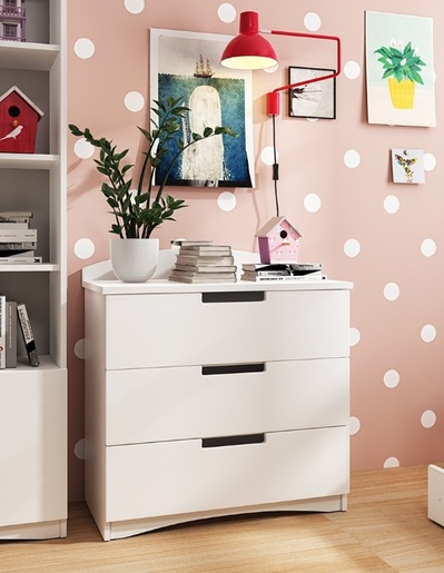 Dječja komoda - Classic - bijela