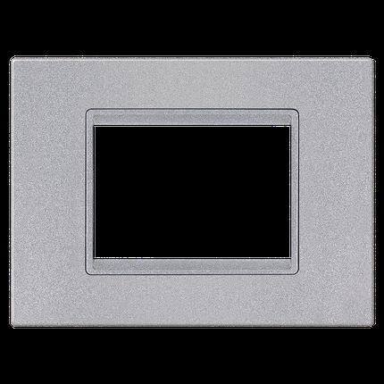 ALING CONEL modularna dekorativna maska 1M EXP BASIC, srebrna sa srebrnim nosačem