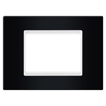ALING CONEL modularna dekorativna maska 2M EXP BASIC, crna s bijelim nosačem