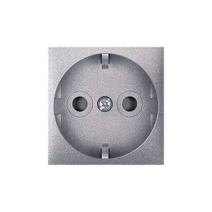 ALING CONEL modularna šuko utičnica dvopolna s zaštitom dodira 16A 250V~ EXP 2M  , srebrna