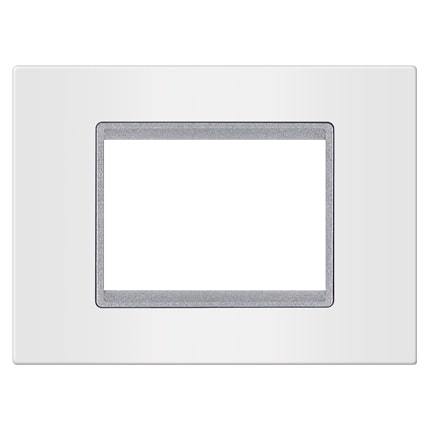 ALING CONEL modularna dekorativna maska 2M EXP BASIC, bijela sa sivim nosačem