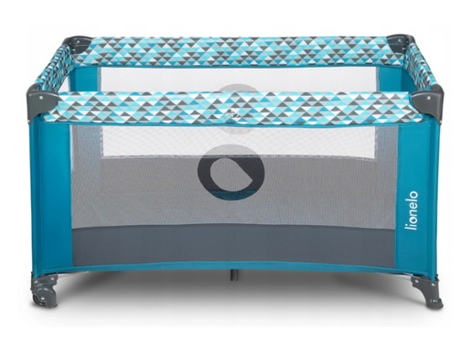 Lionelo dječji prijenosni krevetić Stefi, zelena-tirkiz