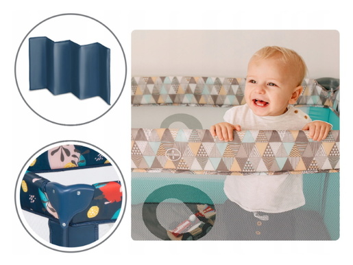 Lionelo dječji prijenosni krevetić Stefi, plava