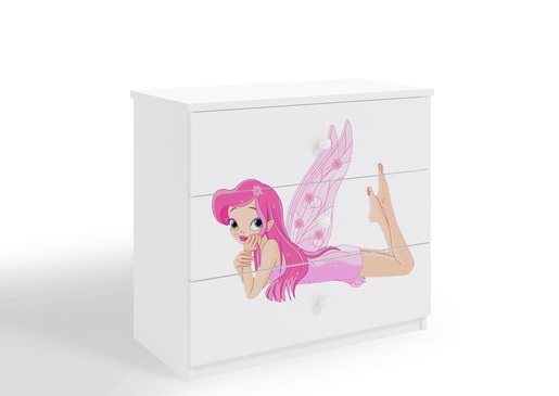 Dječja komoda - Zvončica - roza