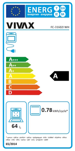 VIVAX HOME štednjak FC-31602I WH