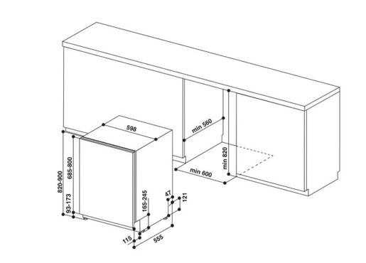 Whirlpool perilica posuđa WIC 3C33 PFE