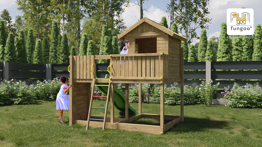 Fungoo drveno dječje igralište - Kućica GALAXY L