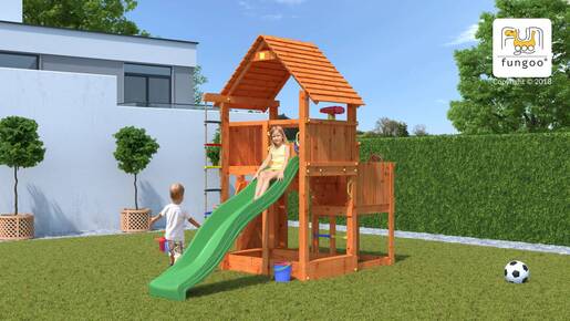 Fungoo drveno dječje igralište BIG LEADER toranj