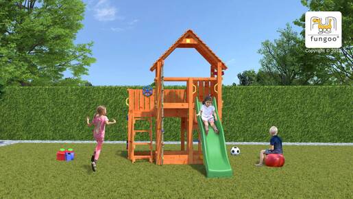 Fungoo drveno dječje igralište BIG LEADER toranj