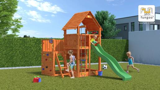 Fungoo drveno dječje igralište BIG LEADER toranj