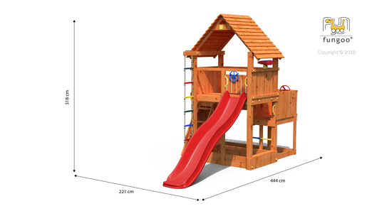 Fungoo drveno dječje igralište BIG LEADER toranj