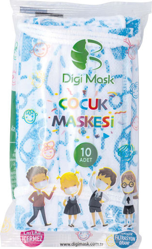 Dječje jednokratne maske, oslikane, za dječake, 10 komada