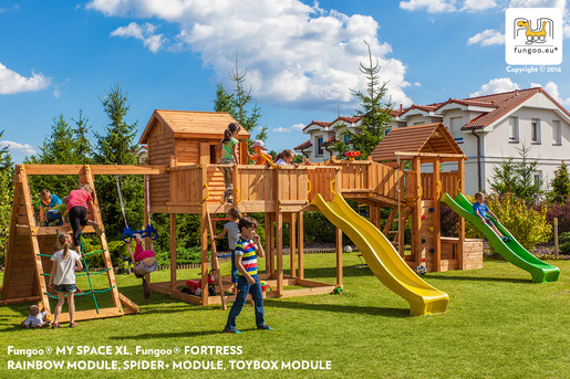 Fungoo drveno dječje igralište SPIDER LAND - Maxi set