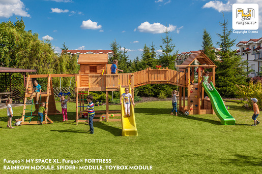Fungoo drveno dječje igralište SPIDER LAND - Maxi set