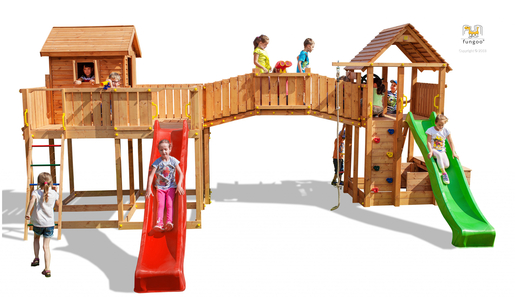 Fungoo drveno dječje igralište JOYFULL CASTLE - Maxi set