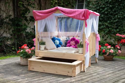 Kućica za igru s uvlačivim pješčanikom