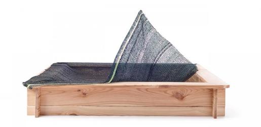 Drveni pješčanik - četvrtasti