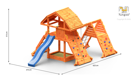 Fungoo drveno dječje igralište GIANT SPIDER set
