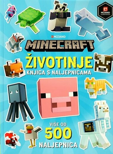 MINECRAFT: ŽIVOTINJE KNJIGA S NALJEPNICAMA
