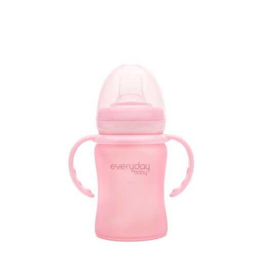 Everyday baby staklena čaša Sippy, 150ml Healthy+, Roza