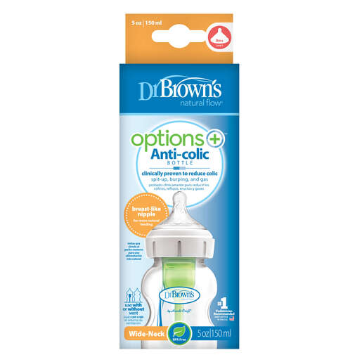 Dr.Brown's bočica polipropilenska Options+, široko grlo - 150 ml