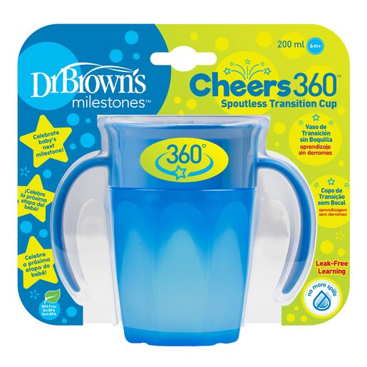 Dr.Brown's Cheers 360 pametna čaša, 200 ml - plava