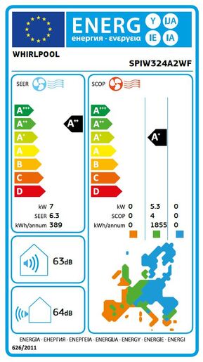 Whirlpool klima uređaj SPIW324A2WF