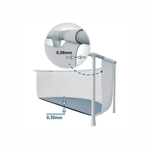 INTEX premium montažni bazen 457 x 107 cm sa filter pumpom + podloga + pokrivalo za bazen + ljestve