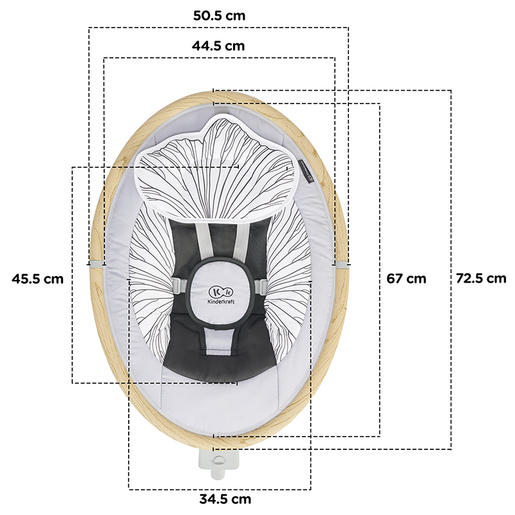 Kinderkraft električna njihaljka 2u1 bouncer Lumi