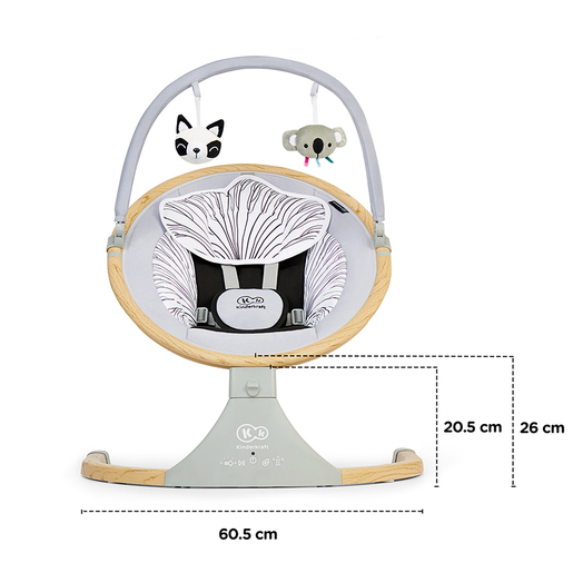 Kinderkraft električna njihaljka 2u1 bouncer Lumi