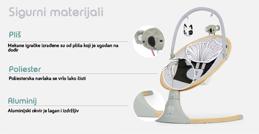 Kinderkraft električna njihaljka 2u1 bouncer Lumi