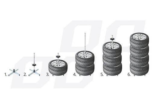 Stalak za kotače - horizontal