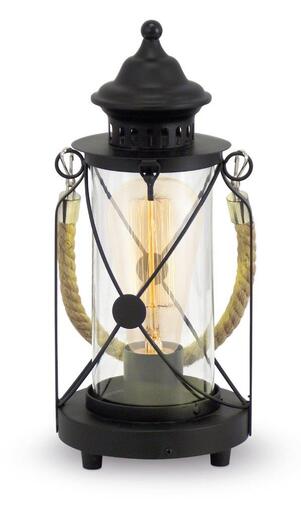 EGLO stolna/1, E27, čelik/crna 'BRADFORD'