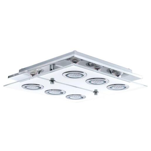 EGLO plafonjera/6, LED, gu10, 6x3 W, krom/saten  'CABO'