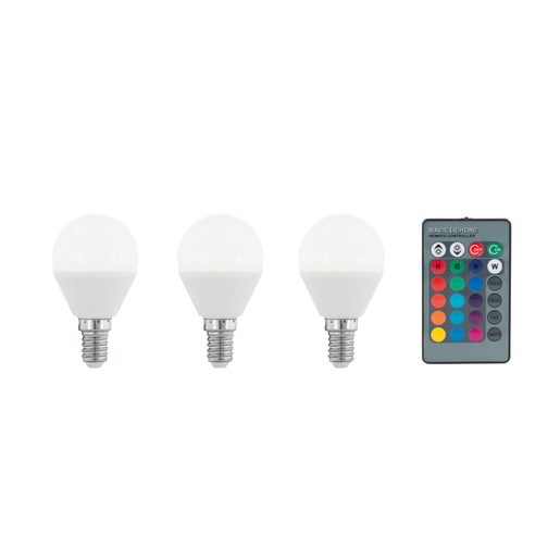 ŽARULJA LED, SET 3 KOM, E14 ,3X4W, 3000K, 300 lm, RGB-BIJELA DIMABILNA
