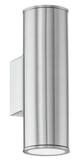 EGLO vanjska zidna/2, LED, GU10, 2x3 W, inox 'RIGA'
