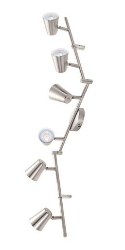 EGLO reflektor LED, GU10, 6x3,3 W, nikl-mat 'TRAVALE 2'