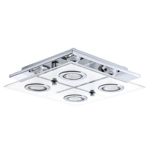 EGLO plafonjera/4, LED, gu10, 4x3 W, krom/saten  'CABO'