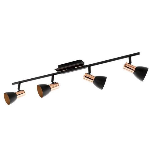 EGLO reflektor/4, LED, 4x3,3 W, bakar/crna 'BARNHAM'