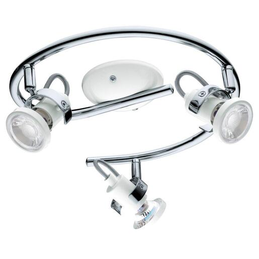 EGLO reflektor LED, GU10, 3x3,3 W, g form, bijela/krom 'TUKON 3'