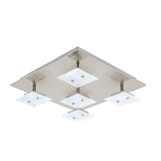 EGLO plafonjera LED, 5x3,36 W, nikl-mat/bijela 'PROCARIA'