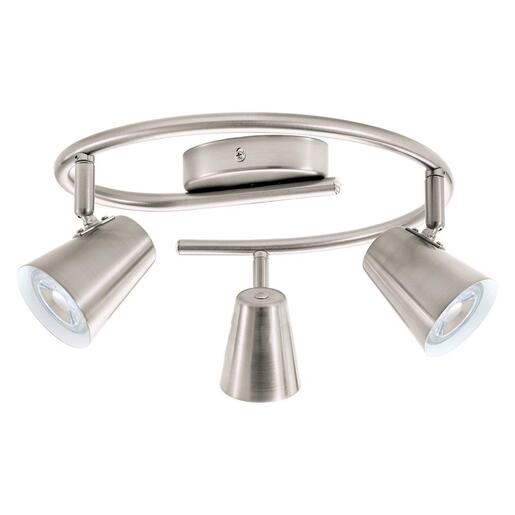 EGLO reflektor LED, GU10, 3x3,3 W, g forma, nikl-mat 'TRAVALE 2'