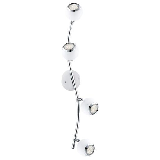 EGLO reflektor/4, LED, GU10, 4x2,5 W, bijela/krom 'BIMEDA'