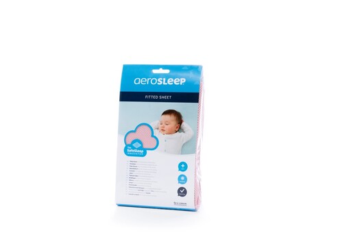 AeroSleep plahta s gumicom 60x120cm, ružičasta