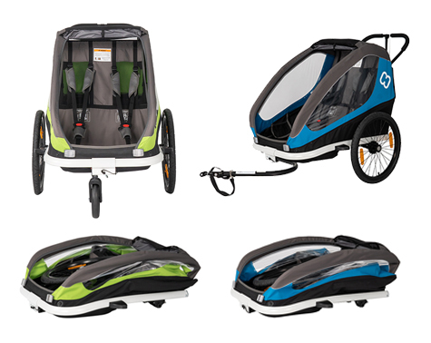 HAMAX prikolica za bicikl Hamax Traveller zelena/siva