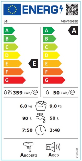 LG perilica sušilica F4DV709S2E