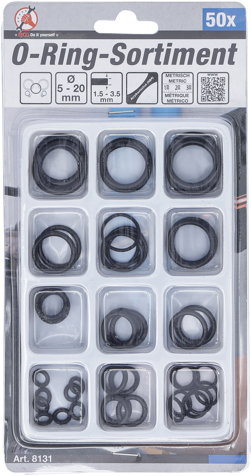 BGS set O-ring brtvi 5-20mm 50 kom Kraftmann  8131 promo